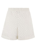 Herno Perforated Shorts With Geometric Shapes
