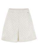 Herno Perforated Shorts With Geometric Shapes
