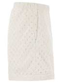 Herno Perforated Shorts With Geometric Shapes