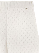 Herno Perforated Shorts With Geometric Shapes
