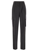 Herno Cargo Trousers In Wool And Viscose Blend