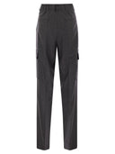 Herno Cargo Trousers In Wool And Viscose Blend