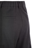 Herno Cargo Trousers In Wool And Viscose Blend