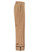 Herno Cotton Trousers With Maxi Turn Ups
