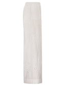 Herno Trousers With Broderie Anglaise Detailing