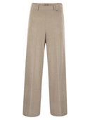 Herno Resort Trousers In Melange Fabric
