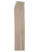 Herno Resort Trousers In Melange Fabric