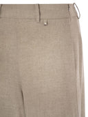 Herno Resort Trousers In Melange Fabric