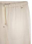 Herno Resort Trousers In Cashmere And Silk