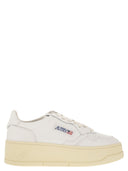 Autry Medalist Platform Leather Trainers