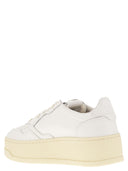 Autry Medalist Platform Leather Trainers