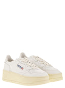 Autry Medalist Platform Leather Trainers