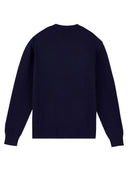 Vilebrequin Organic Cotton And Cashmere Crew Neck Sweater With Turtle Logo
