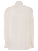 Antonelli Firenze Silk Shirt With Floral Appliqué
