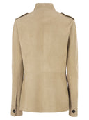 Antonelli Firenze Suede Safari Jacket With Patch Pockets