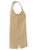 Antonelli Firenze Sleeveless Silk Stretch Top