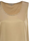 Antonelli Firenze Sleeveless Silk Stretch Top