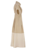 Antonelli Firenze Cotton Stretch Shirt Dress With Pleated Waist