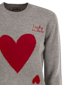 MC2 Saint Barth Wolle und Alpaka -Mischpulloper mit Lucky In Love Stickerei