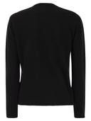 Mc2 Saint Barth Wool And Cashmere Blend Sweater With Embroidery Queen Of The Night
