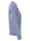 Mc2 Saint Barth Wool And Cashmere Blend Sweater With Embroidery Nessuno Te L'ha Chiesto