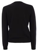 Mc2 Saint Barth Wool And Alpaca Blend Sweater With Embroidery Bollicine Addicted