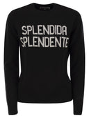 MC2 Saint Barth Wool och Cashmere Blend tröja med broderi Splendida Splendente