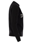 MC2 Saint Barth Wool och Cashmere Blend tröja med broderi Splendida Splendente