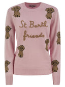 Mc2 Saint Barth Wool Blend Jumper With Embroidery