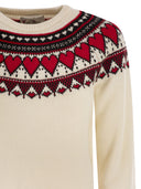 Mc2 Saint Barth Nordic Style Heart Pattern Jumper