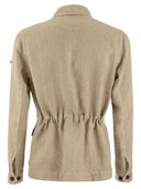 Peserico Pure Linen Canvas Safari Jacket