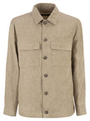 Peserico Lightweight Pure Linen Jacket With Patch Pockets
