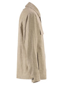 Peserico Lightweight Pure Linen Jacket With Patch Pockets