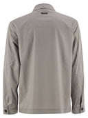 Peserico Overshirt In Lightweight Stretch Cotton Canvas