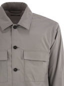 Peserico Overshirt In Lightweight Stretch Cotton Canvas