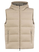 Peserico Goose Down Vest in Wool og Cashmere