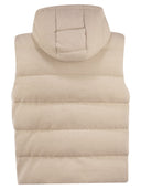 Peserico Goose Down Vest in Wool og Cashmere