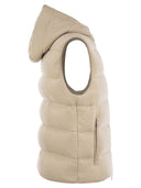 Peserico Goose Down Vest in Wool og Cashmere