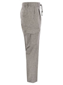 Pantalones de jogger de lana, seda y cachemir