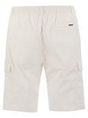 Peserico Lightweight Cotton Lyocell Canvas Jogger Bermuda Shorts