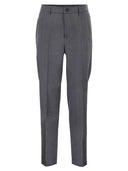 Peserico Linen And Wool Blend Tailored Trousers