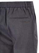 Peserico Linen And Wool Blend Tailored Trousers