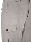 Peserico Tailored Cargo Trousers In Stretch Technical Fabric