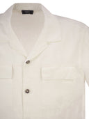 Peserico Lightweight Linen Bowling Shirt