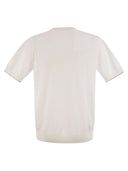 Peserico T Shirt In Pure Cotton Yarn
