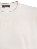 Peserico T Shirt In Pure Cotton Yarn