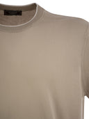 Peserico T Shirt In Pure Cotton Yarn