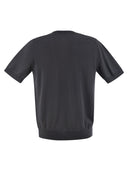 Peserico T Shirt In Pure Cotton Yarn