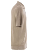 Peserico Polo Cardigan In Pure Cotton Yarn