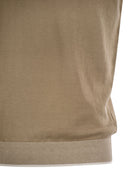 Peserico Polo Shirt In Linen And Cotton Yarn